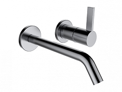 Встраиваемый в стену смеситель для раковины Kartell by laufen на два отверстия, длина излива 17,5см 3.1133.6.004.120.1 Laufen